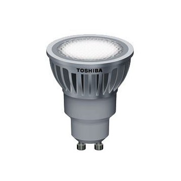 LAMPARA LED TOSHIBA GU-10 6,5 W 25º 4000K. Regulable