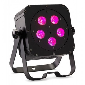 CONTEST irLEDFLAT-5x12SIXb, Proyector compacto de5 LED 6en1 12W (RGB