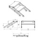 CONTEST ESCALERA AJUSTABLE de 0,4 m a 0,6 m con 2peldaños