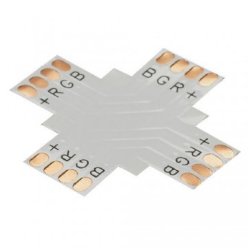 CONTEST XCO-4 CONECTOR en X para tira de led RBG10 mm