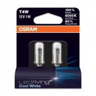 LAMPARA OSRAM 3850CW-02B T4W 1W 12V BA9s LED. PACK2 uds