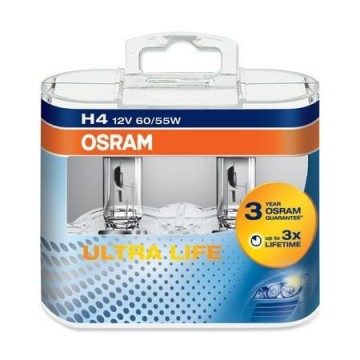 LAMPARA OSRAM 64193 ULT H-4 60/55W 12V P43T. Pack2 uds