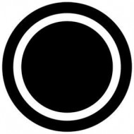 ROSCO GOBO VIDRIO 81115 CIRCLE OUTLINE, Blanco y Negro