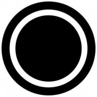 ROSCO GOBO VIDRIO 81115 CIRCLE OUTLINE, Blanco y Negro