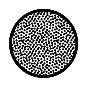 ROSCO GOBO VIDRIO 81128, CONNECT DOTS, Blanco y Negro