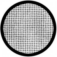 ROSCO GOBO VIDRIO 81131, PLATE WEAVE, Blanco y Negro