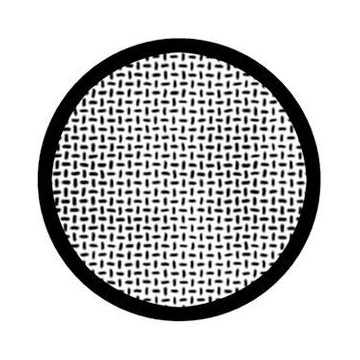 ROSCO GOBO VIDRIO 81131, PLATE WEAVE, Blanco y Negro