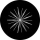 ROSCO GOBO VIDRIO 81151, SPIKES AND LINES, ByNy Negro
