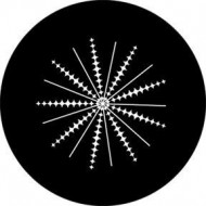 ROSCO GOBO VIDRIO 81151, SPIKES AND LINES, ByNy Negro