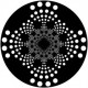 ROSCO GOBO VIDRIO 82211 DOT VORTEx Blanco y Negroo