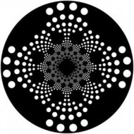 ROSCO GOBO VIDRIO 82211 DOT VORTEx Blanco y Negroo