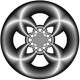 ROSCO GOBO VIDRIO 82212 SOFT VORTEx Blanco y Negroro