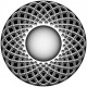 ROSCO GOBO VIDRIO 82213, GYROSCOPE, Blanco y Negro