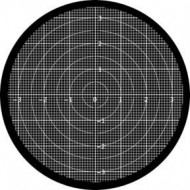 ROSCO GOBO VIDRIO 82729 GLASS LINE UP GRID ByNo y Negro