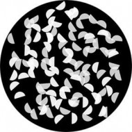 ROSCO GOBO VIDRIO 82742 CONFETTI, Blanco y Negro