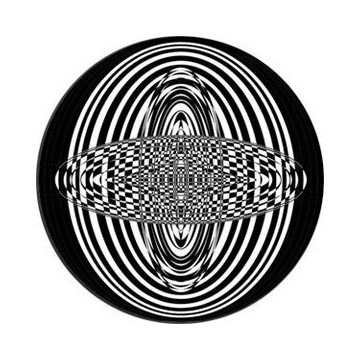 ROSCO GOBO VIDRIO 82763, CIRCULATE 1, Blanco y Negro