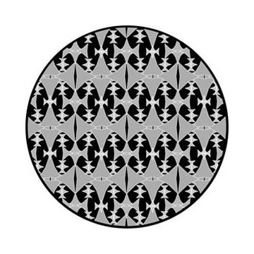 ROSCO GOBO VIDRIO 82772, DIAMOND PATTERN, ByN Negro