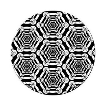 ROSCO GOBO VIDRIO 82773, HExOSCOPE, Blanco y Negro