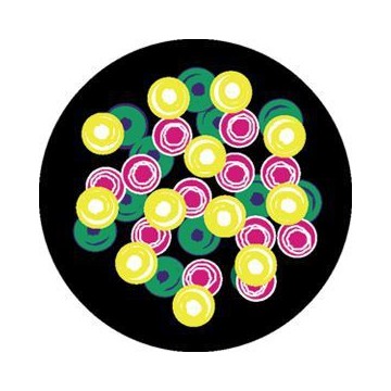 ROSCO GOBO VIDRIO 86608, BUBBLES, Color