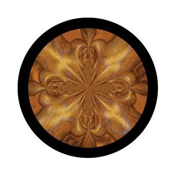 ROSCO GOBO VIDRIO 86739, QUICKSILVER GOLD, Color