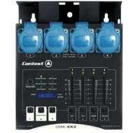 CONTEST DIM-4X5 - Dimmer de 4 canales DMX 4x5A mediante faders lineal