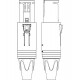 CONECTOR XLR 3 MACHO-HEMBRA UNISEX NEUTRIK NC3-FM-C Nikel