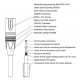 PROCAB CABLE DMX 3P HEMBRA-DMX 5P MACHO 0,25 mNEUTRIK