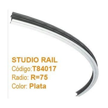 DOUGHTY STUDIO RAIL CURVO R-75 color plata