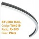 DOUGHTY STUDIO RAIL CURVO R-105 color plata