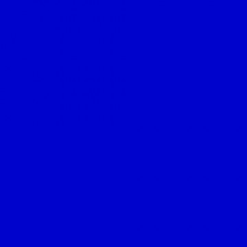E-COLOUR 195 ZENITH BLUE Hoja de 1.22 x 0.53 m ROSCO