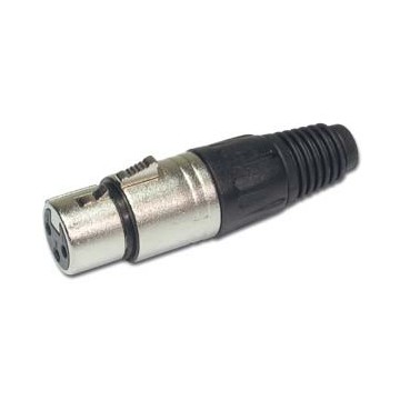 AUDIOPHONY CONECTOR XLR 3P HEMBRA AEREO CROMADO