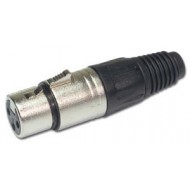 AUDIOPHONY CONECTOR XLR 3P HEMBRA AEREO CROMADO