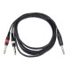 AUDIOPHONY CABLE JACK STEREO-2 JACK MONO 1,5 m