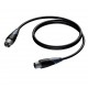 PROCAB CABLE XLR 3P MACHO- XLR 3P HEMBRA DE 1 m