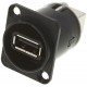 USB CHASIS NEGRO NEUTRIK