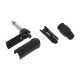 CONECTOR JACK MONO PARA INSTRUMENTO NEGRO ACODADO