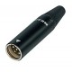 CONECTOR MINI XLR MACHO AEREO RT3MC-B NEUTRIK REAN