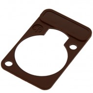 NEUTRIK PLACA IDENTIFICACION DSS-1 COLOR MARRON PARA CONECTORES CHASIS