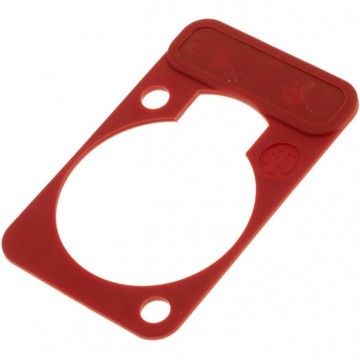 NEUTRIK PLACA IDENTIFICACION DSS-2 COLOR ROJO PARA CONECTORES CHASIS