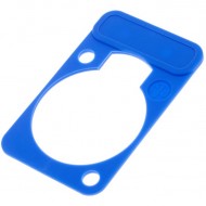 NEUTRIK PLACA IENTIFICACION DSS-6 COLOR AZUL PARA CONECTORES CHASIS