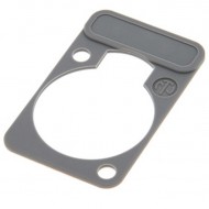 NEUTRIK PLACA IDENTIFICACION DSS-8 COLOR GRIS PARA CONECTORES CHASIS