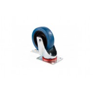 ADMIRAL Rueda giratoria diámetro 160 mm, color azul, con freno WLL 300 kg