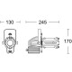 TRITON MINI RECORTE LED COB 20W 3200K 15-30º BLANC