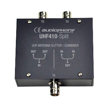 AUDIOPHONY UHF410 SPLITTER 2 EN 1 IN/OUT BNC