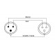 PROCAB CABLE CETAC CEE 16A MACHO -CETAC 16 A HEMBRA 20 metros