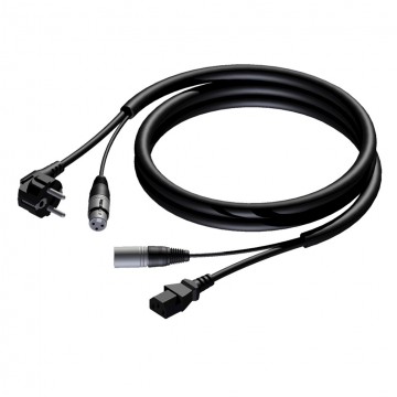 PROCAB CABLE Alimentación + Señal Audio con conectores 20 m