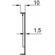 CARATULA CON CEPILLO 2 U de alto en formato rack 19"