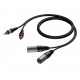 PROCAB CABLE 2 XLR MACHO/2 RCA MACHO DE 1,5 MTS