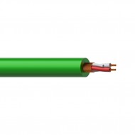 PROCAB CABLE MICROFONO 2 X 0,23 mm VERDE - 1 metro