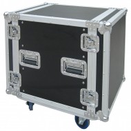 JV CASE FLIGHTCASE RACK 12 UNIDADES RACK 19" + RUEDAS